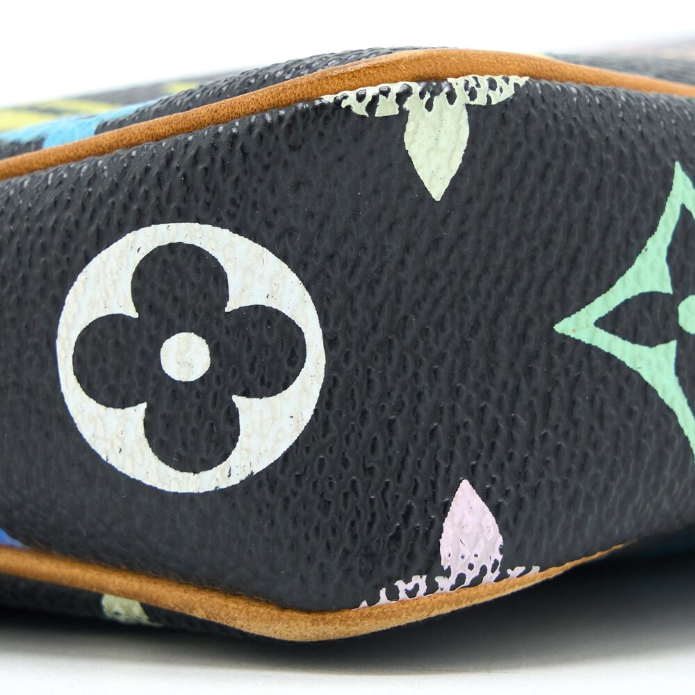 AAA Replica Louis Vuitton LV VINTAGE POCHETTE ACCESSORIES MONOGRAM CANVAS BLACK/MULTICOLOUR GHW