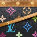 AAA Replica Louis Vuitton LV VINTAGE POCHETTE ACCESSORIES MONOGRAM CANVAS BLACK/MULTICOLOUR GHW