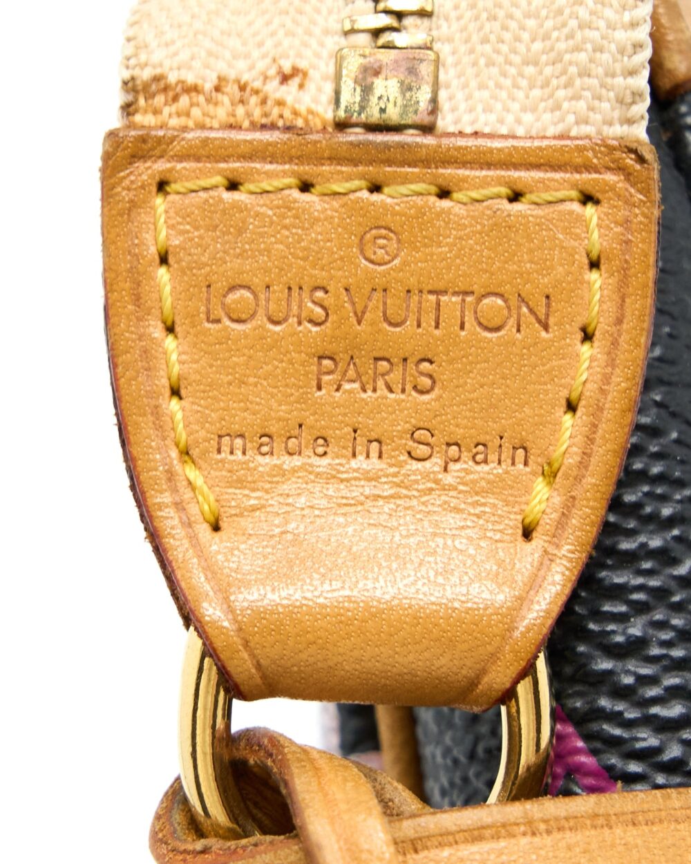 AAA Replica Louis Vuitton LV VINTAGE POCHETTE ACCESSORIES MONOGRAM CANVAS BLACK/MULTICOLOUR GHW