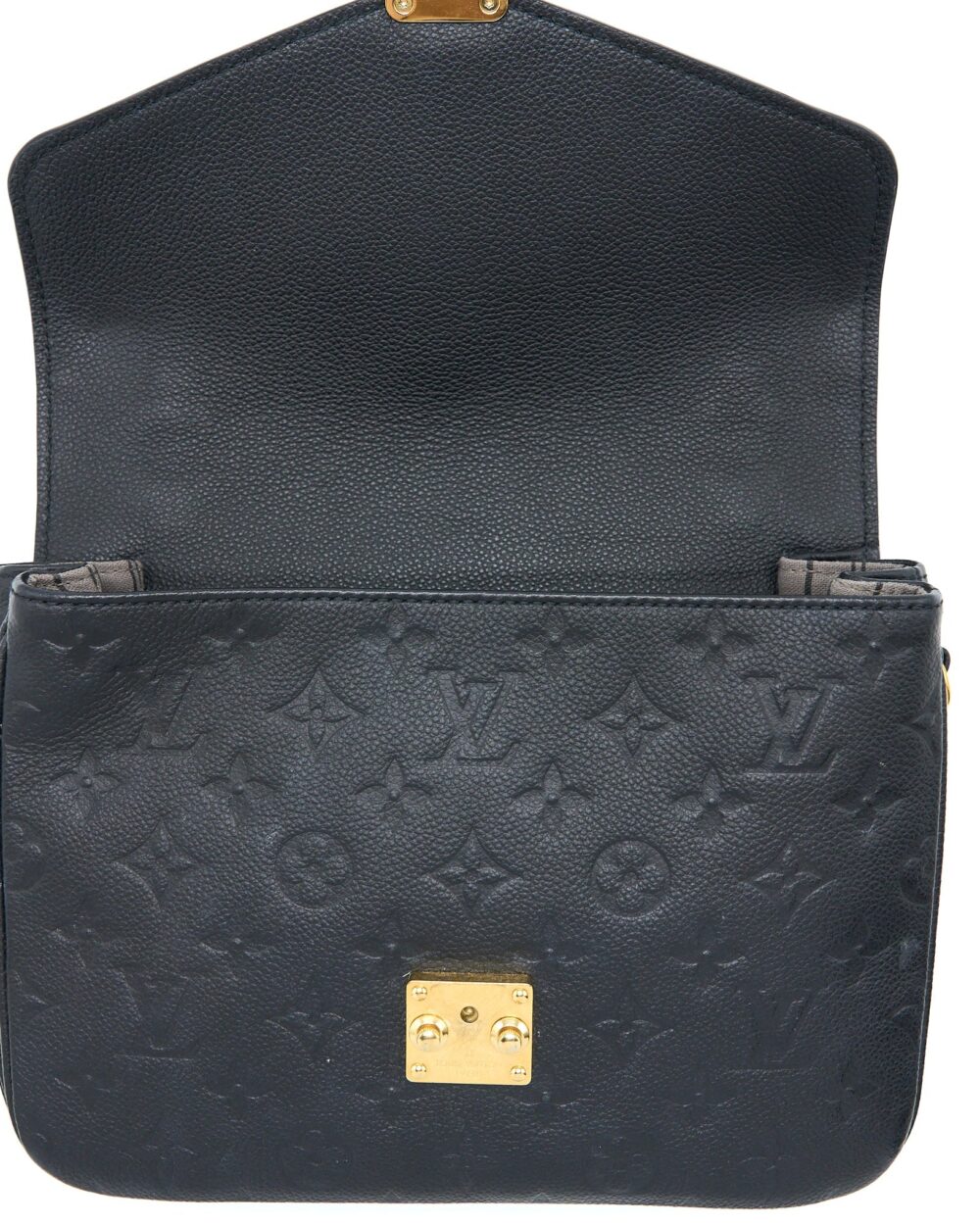 AAA Replica Louis Vuitton LV POCHETTE MÉTIS MONOGRAM EMPREINTE BLACK GHW