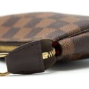 AAA Replica Louis Vuitton LV MINI POCHETTE ACCESSORIES DAMIER EBENE CANVAS GHW