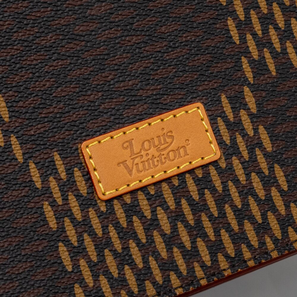 AAA Replica Louis Vuitton LV X NIGO GIANT TOTE DAMIER EBENE MONOGRAM CANVAS BROWN BLACK HARDWARE