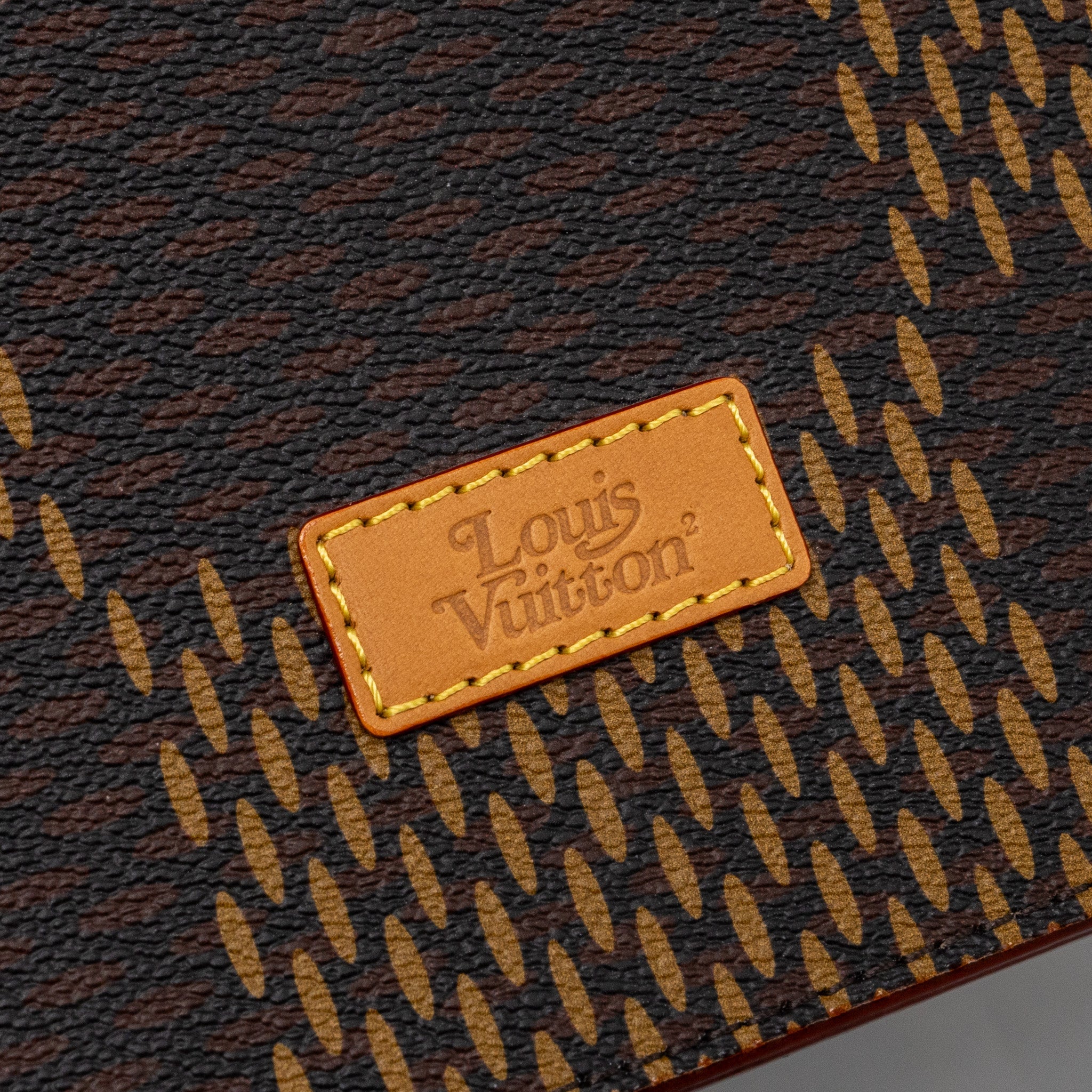 AAA Replica Louis Vuitton LV X NIGO GIANT TOTE DAMIER EBENE MONOGRAM CANVAS BROWN BLACK HARDWARE