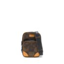 AAA Replica Louis Vuitton LV NIGO AMAZONE SLING BAG DAMIER EBENE CANVAS BROWN BLACK HARDWARE