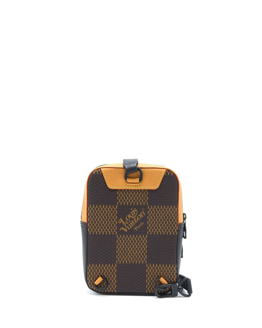 AAA Replica Louis Vuitton LV NIGO AMAZONE SLING BAG DAMIER EBENE CANVAS BROWN BLACK HARDWARE