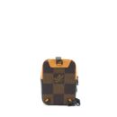 AAA Replica Louis Vuitton LV NIGO AMAZONE SLING BAG DAMIER EBENE CANVAS BROWN BLACK HARDWARE