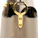 AAA Replica Louis Vuitton LV CAPUCINE MM TAURILLON GALET GHW