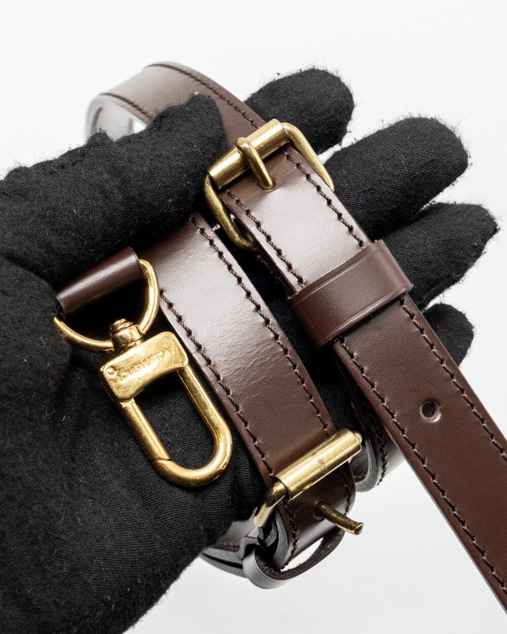 AAA Replica Louis Vuitton LV SPEEDY BANDOULIERE 30 DAMIER EBENE GHW
