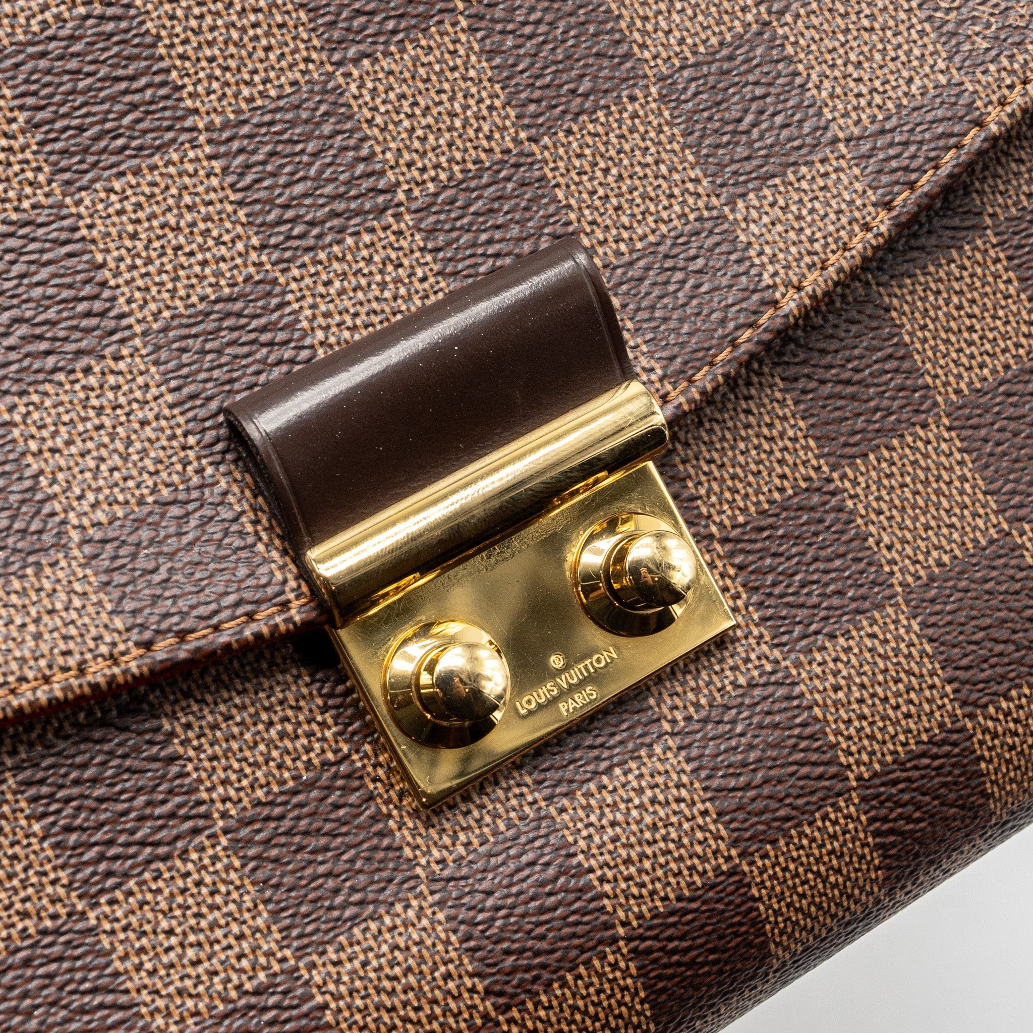 AAA Replica Louis Vuitton LV CROISETTE DAMIER EBENE CANVAS GHW