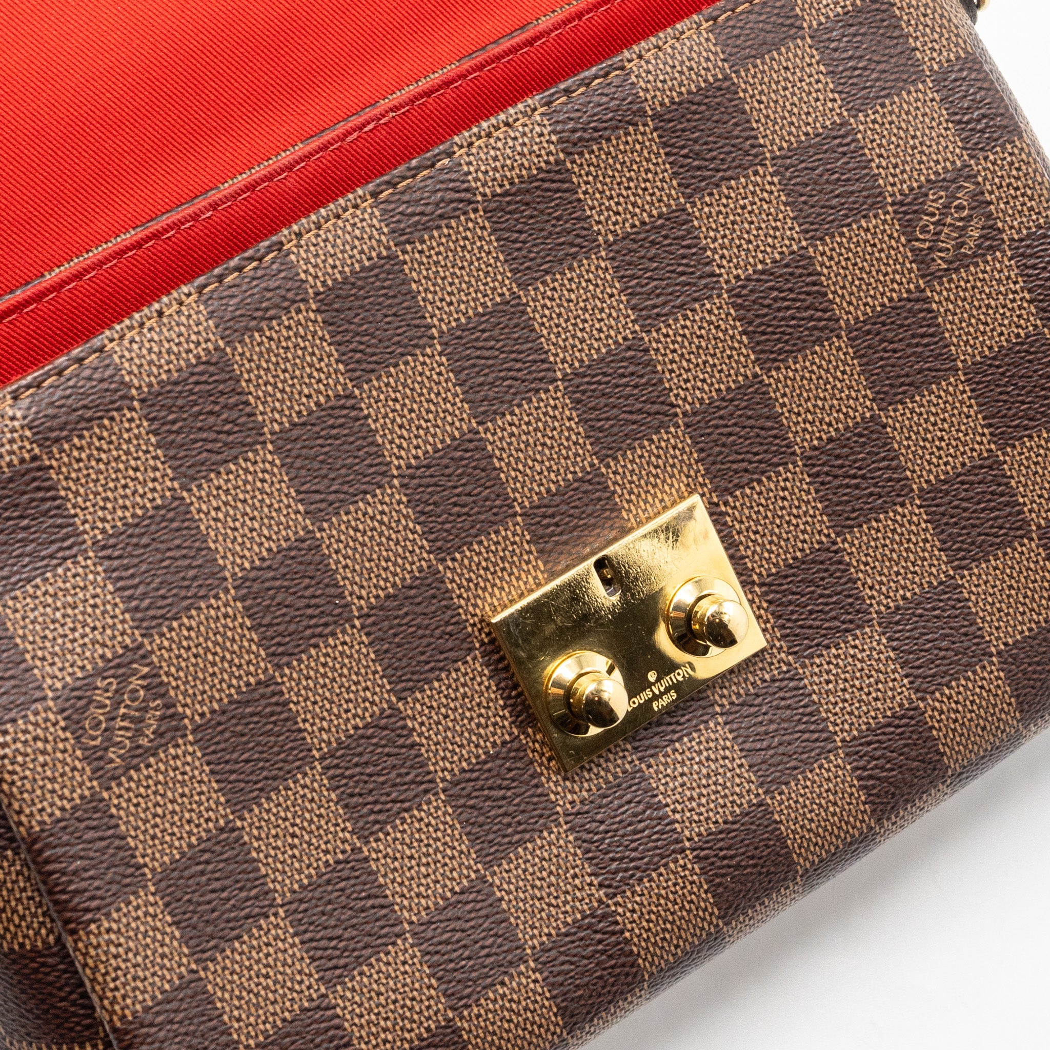 AAA Replica Louis Vuitton LV CROISETTE DAMIER EBENE CANVAS GHW