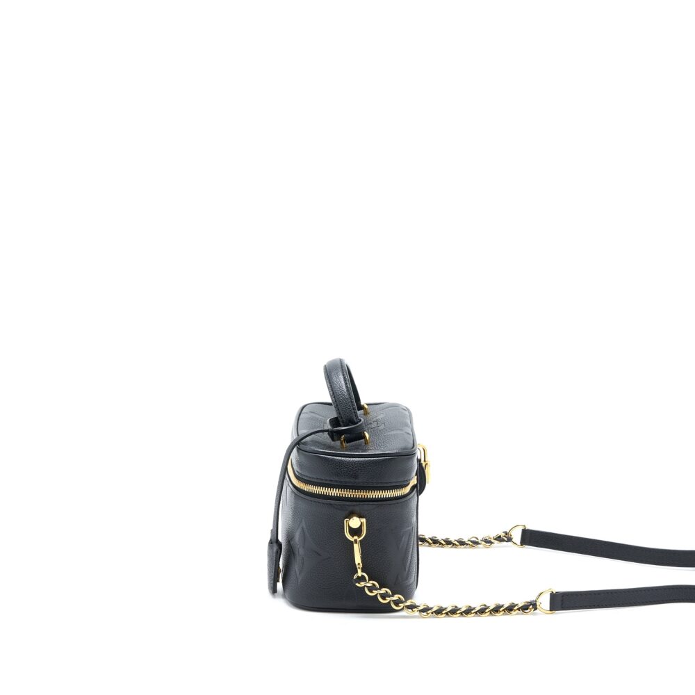 AAA Replica Louis Vuitton LV VANITY PM MONOGRAM EMPREINTE CALFSKIN BLACK GHW