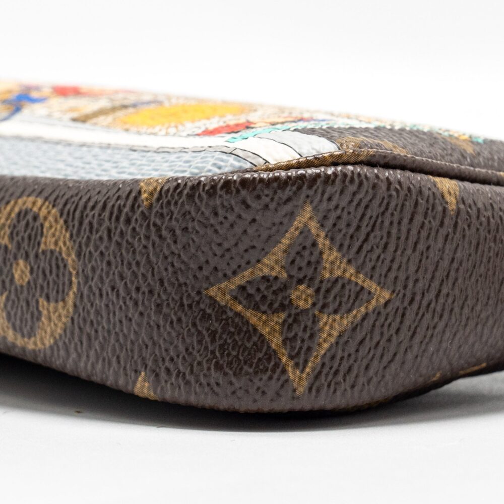 AAA Replica Louis Vuitton LV MINI POCHETTE HOLIDAY LIMITED PRINT MONOGRAM CANVAS GHW