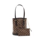 AAA Replica Louis Vuitton LV MARAIS DAMIER EBENE PETIT BUCKET BAG