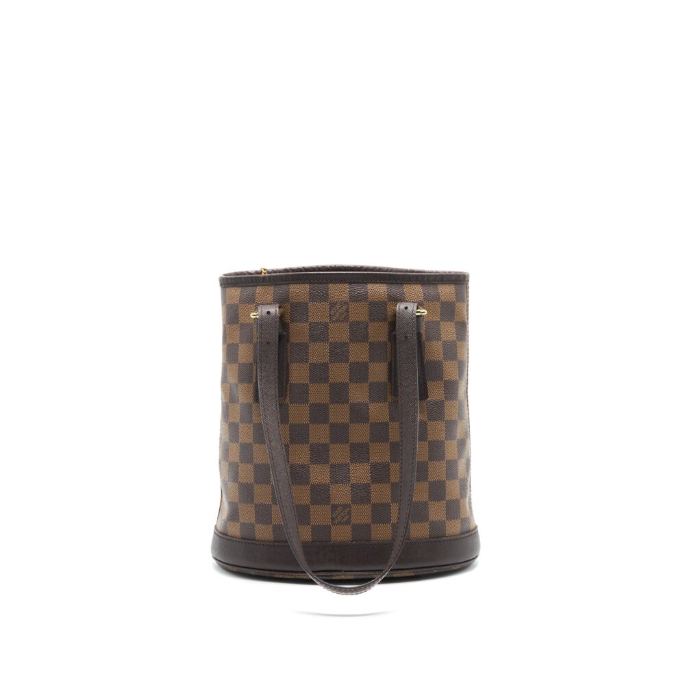 AAA Replica Louis Vuitton LV MARAIS DAMIER EBENE PETIT BUCKET BAG