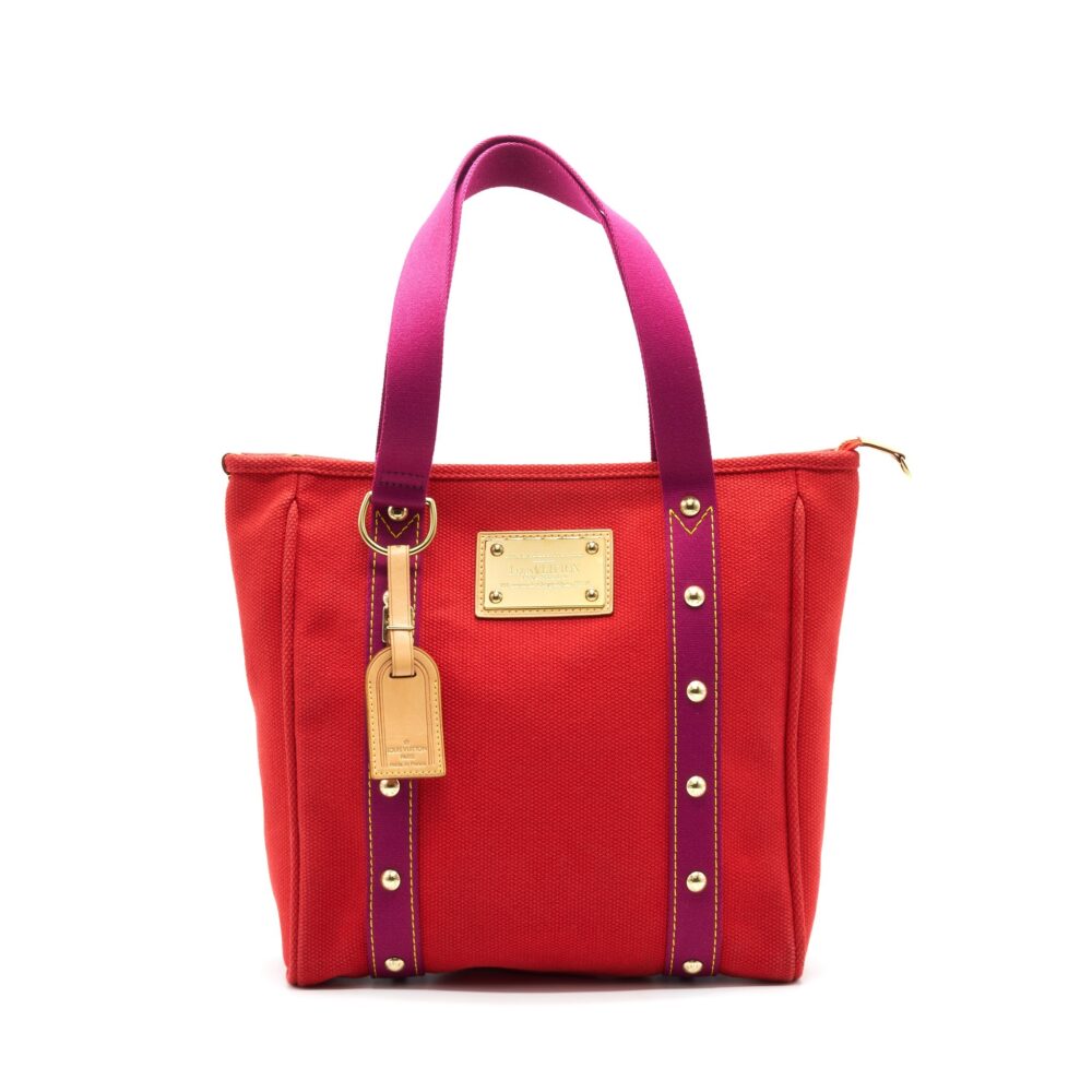 AAA Replica Louis Vuitton LV CANVAS TOTE BAG IN RED