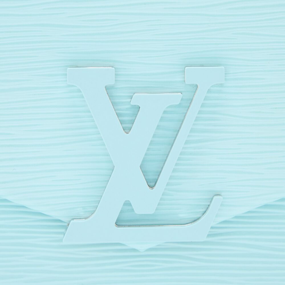 AAA Replica Louis Vuitton LV POCHETTE GRENELLE EPI LIGHT BLUE SHW