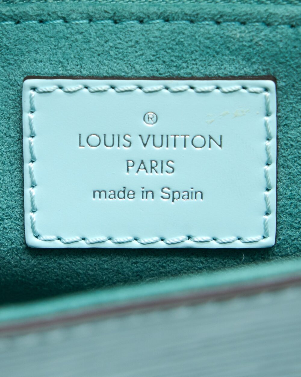 AAA Replica Louis Vuitton LV POCHETTE GRENELLE EPI LIGHT BLUE SHW