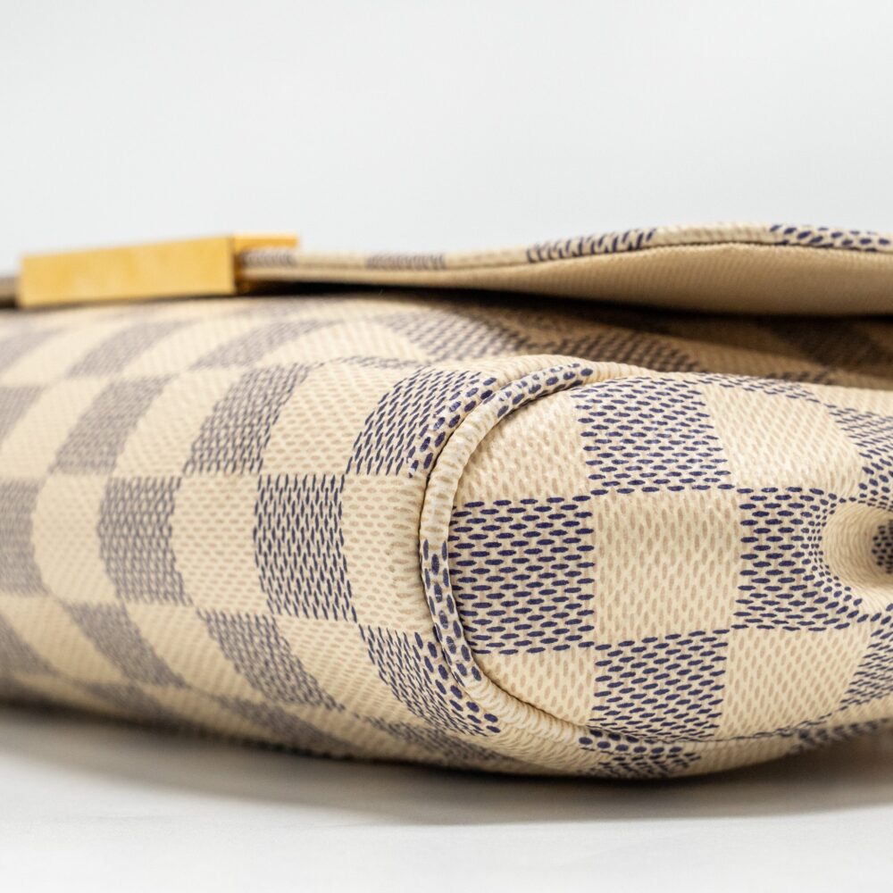 AAA Replica Louis Vuitton LV FAVORITE MM DAMIER AZUR CANVAS GHW