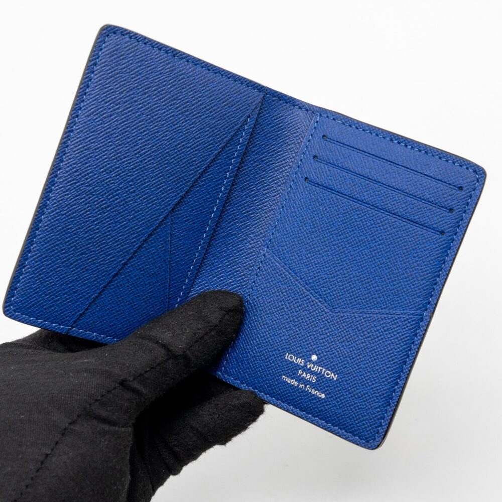 AAA Replica Louis Vuitton LV POCKET ORGANISER BLUE MONOGRAM CANVAS