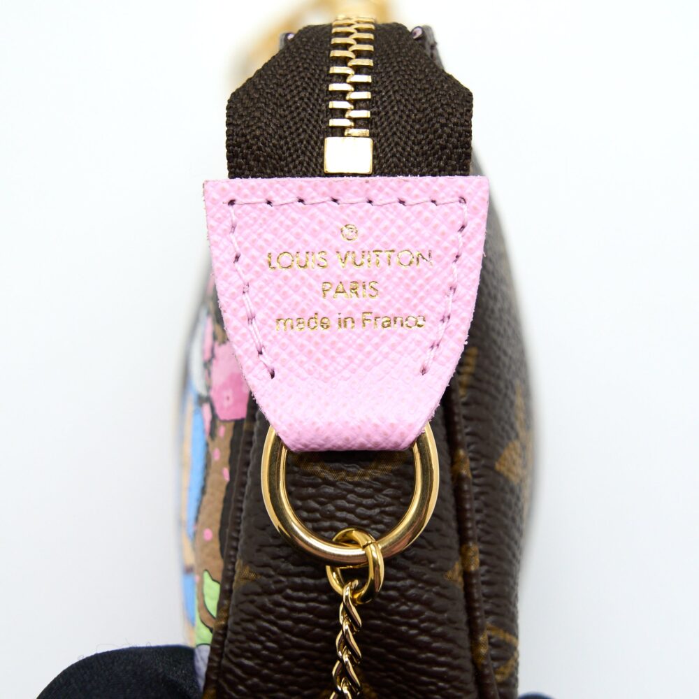 AAA Replica Louis Vuitton LV MINI POCHETTE LIMITED EDITION MONOGRAM CANVAS / PINK GHW