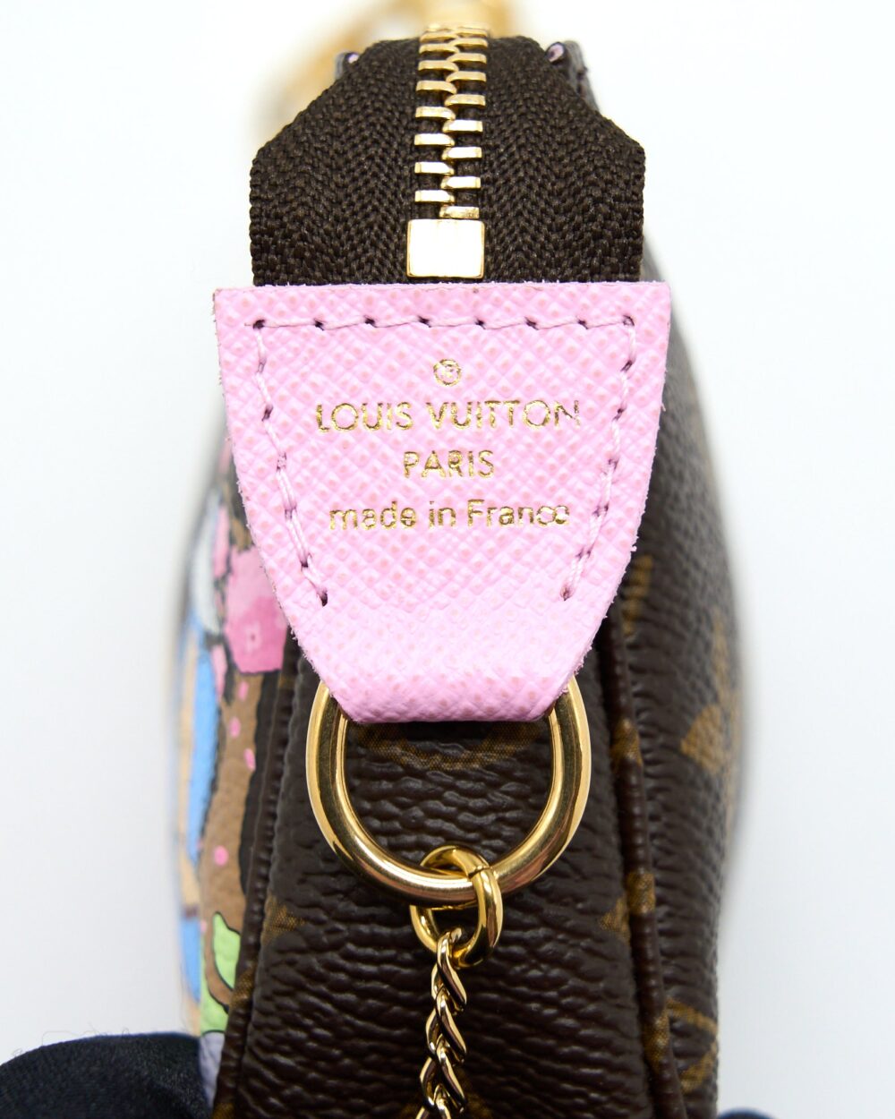 AAA Replica Louis Vuitton LV MINI POCHETTE LIMITED EDITION MONOGRAM CANVAS / PINK GHW