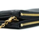 AAA Replica Louis Vuitton LV DOUBLE ZIP POCHETTE MONOGRAM EMPREINTE BLACK GHW