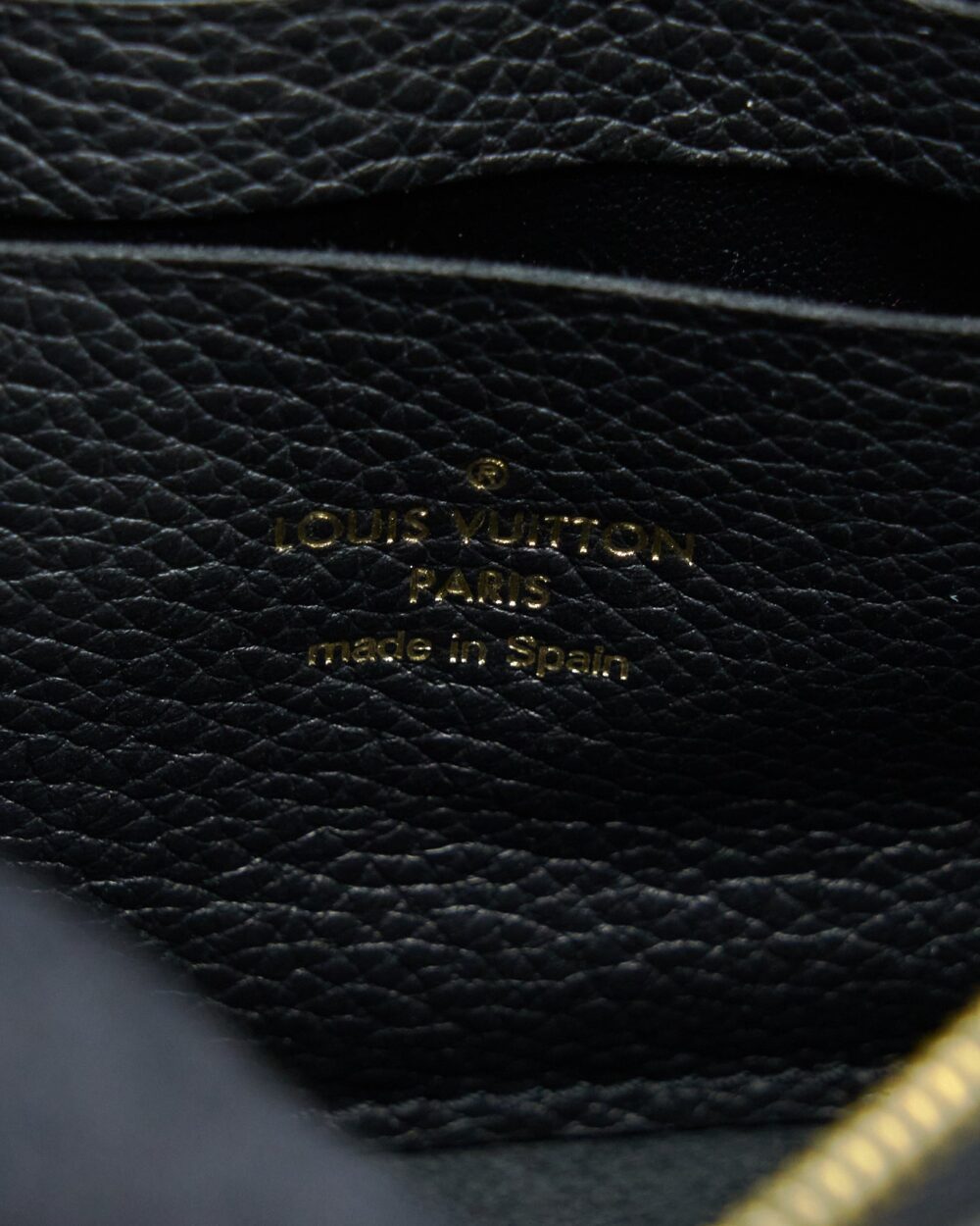 AAA Replica Louis Vuitton LV DOUBLE ZIP POCHETTE MONOGRAM EMPREINTE BLACK GHW