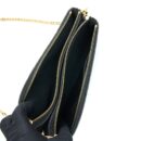 AAA Replica Louis Vuitton LV DOUBLE ZIP POCHETTE MONOGRAM EMPREINTE BLACK GHW