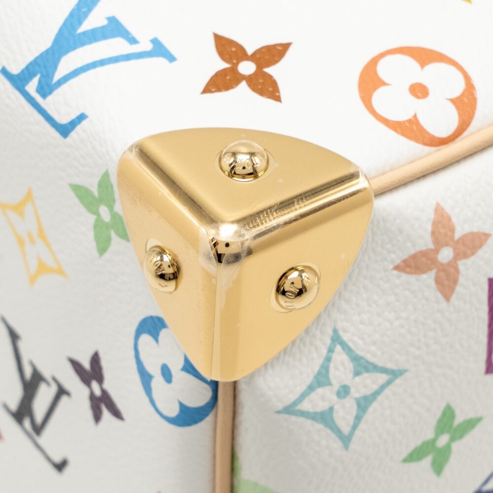 AAA Replica Louis Vuitton LV X TAKASHI MURAKAMI SPEEDY BANDOULIÈRE 25 MONOGRAM CANVAS WHITE/ MULTICOLOUR GHW