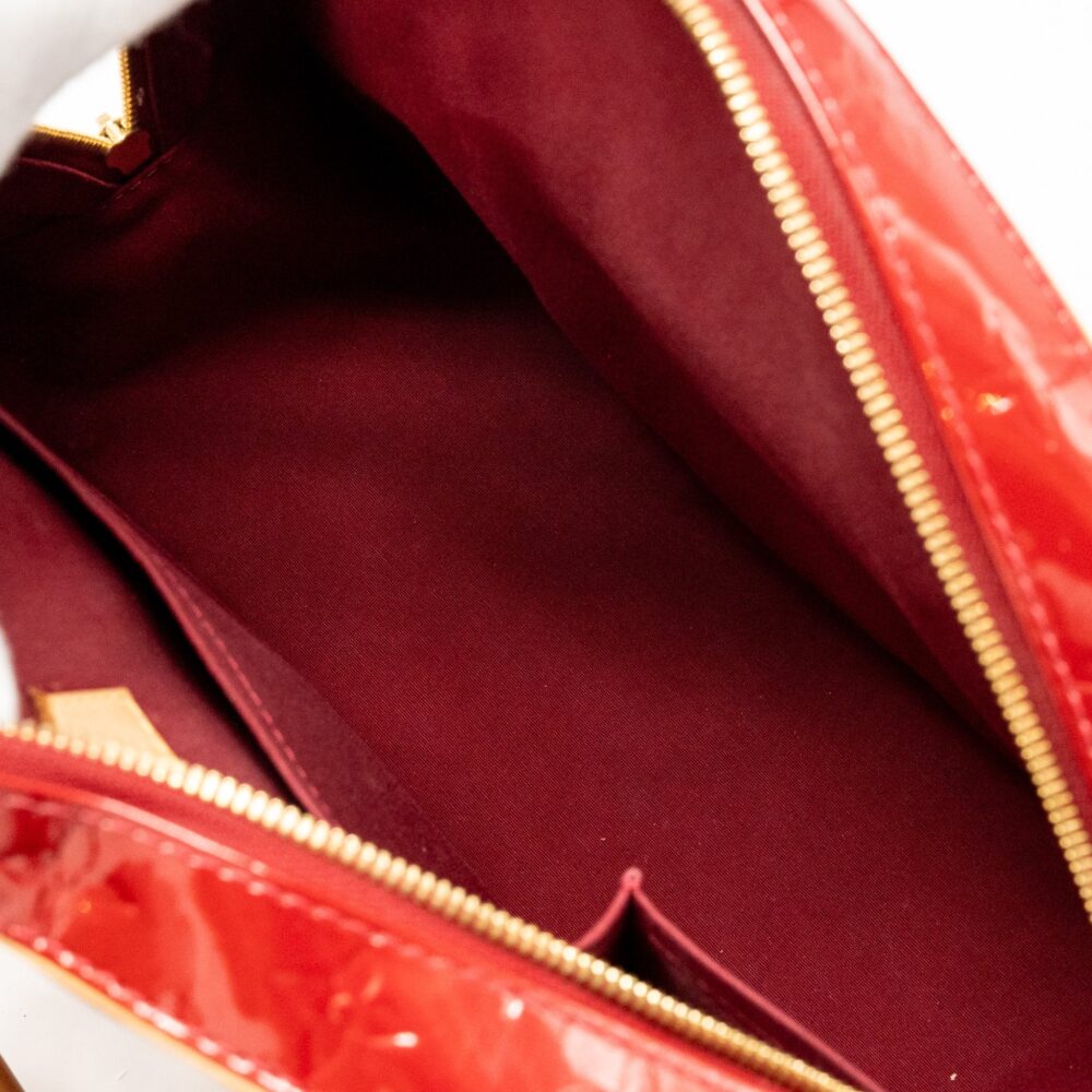 AAA Replica Louis Vuitton LV TROUVILLE PATENT LEATHER RED GHW