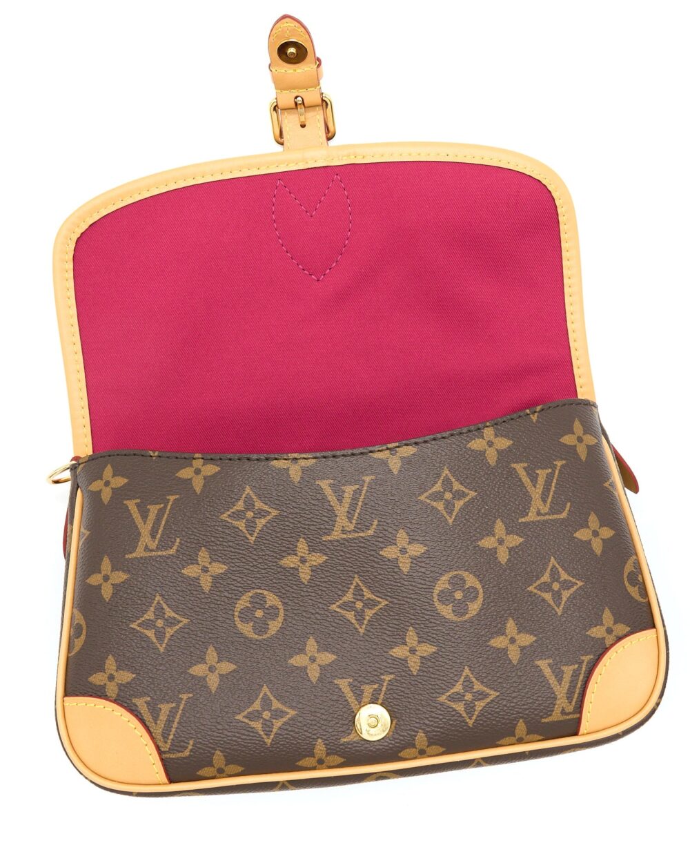 AAA Replica Louis Vuitton LV DIANE MONOGRAM CANVAS FUCHSIA GHW