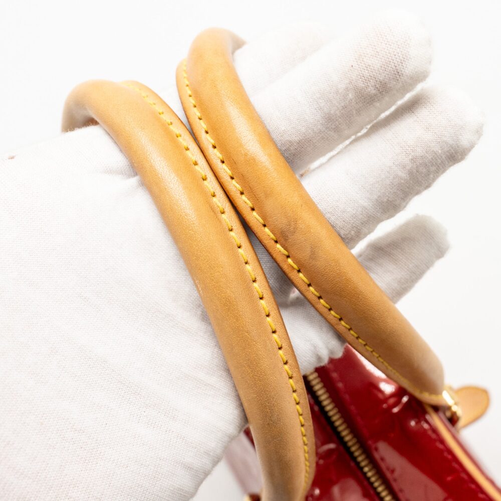 AAA Replica Louis Vuitton LV TROUVILLE PATENT LEATHER RED GHW