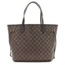 AAA Replica Louis Vuitton LV NEVERFULL MM DAMIER EBENE