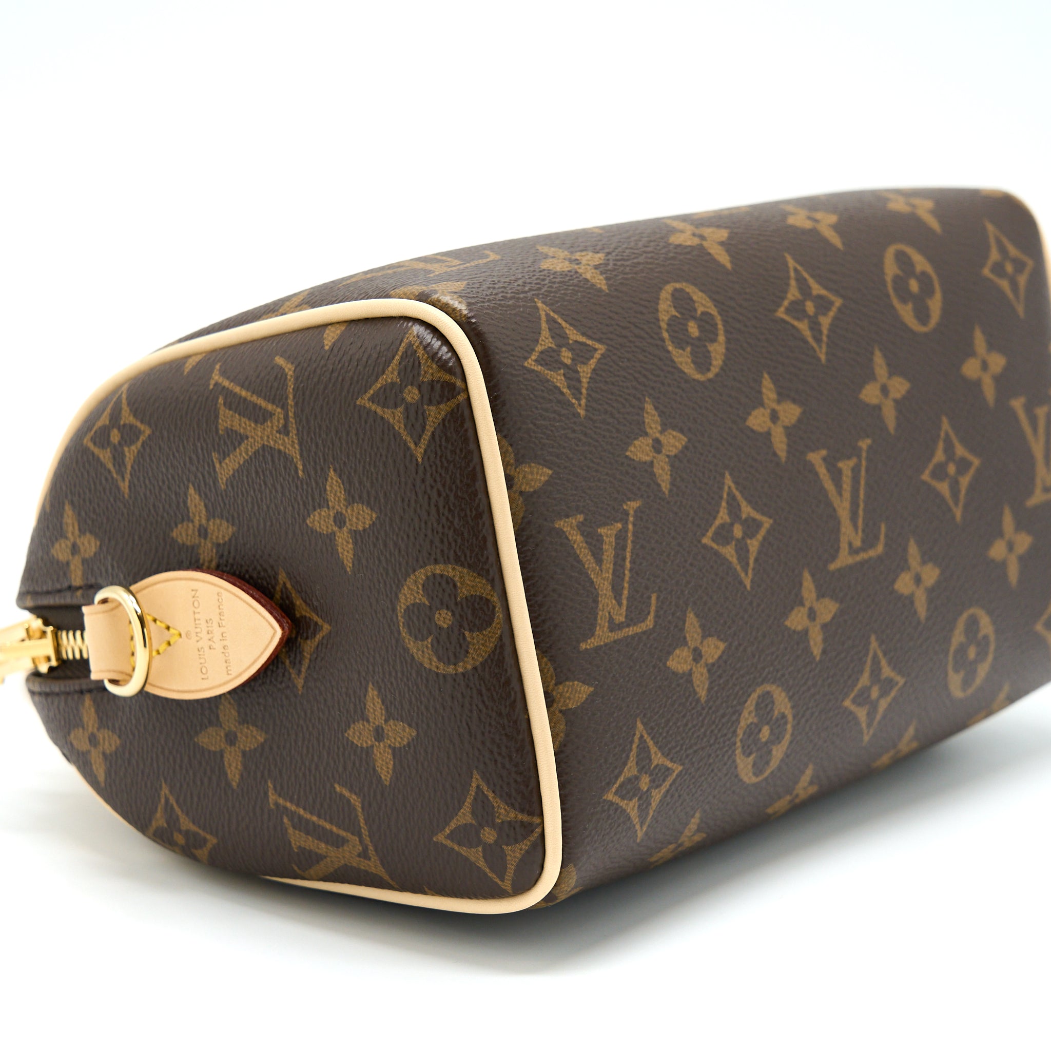 AAA Replica Louis Vuitton LV SPEEDY BANDOULIERE 20 MONOGRAM CANVAS/BLACK MULTICOLOUR STRAP