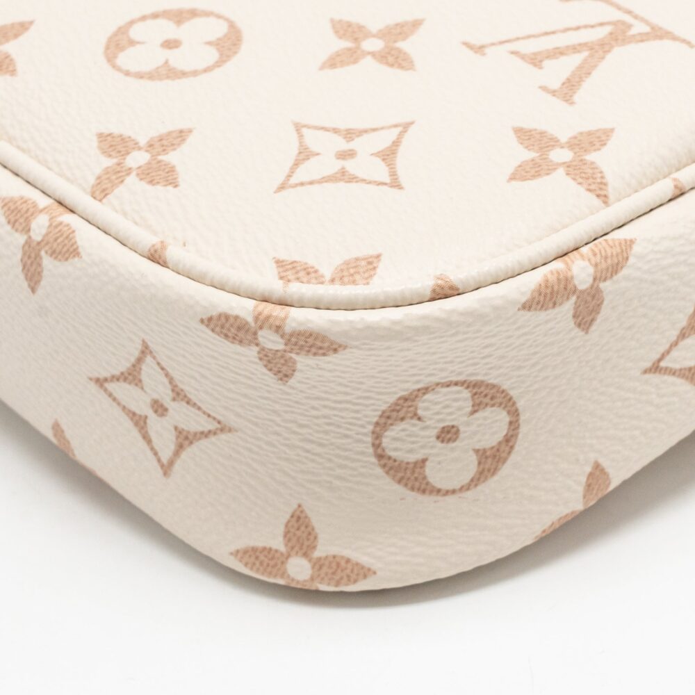 AAA Replica Louis Vuitton LV IVY WALLET ON CHAIN MONOGRAM DUNE CANVAS BEIGE/CREAM GHW