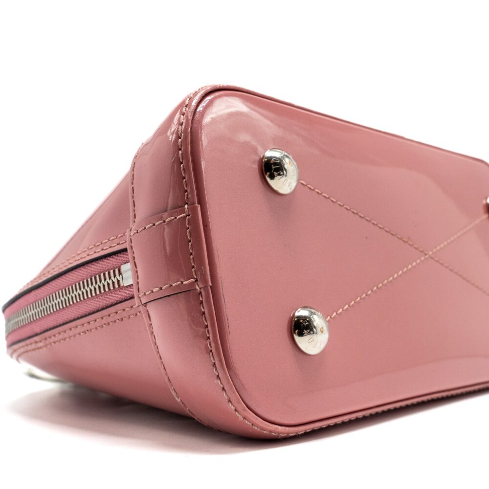 AAA Replica Louis Vuitton LV ALMA BB VERNIS PATENT ROSE BLUSH SHW