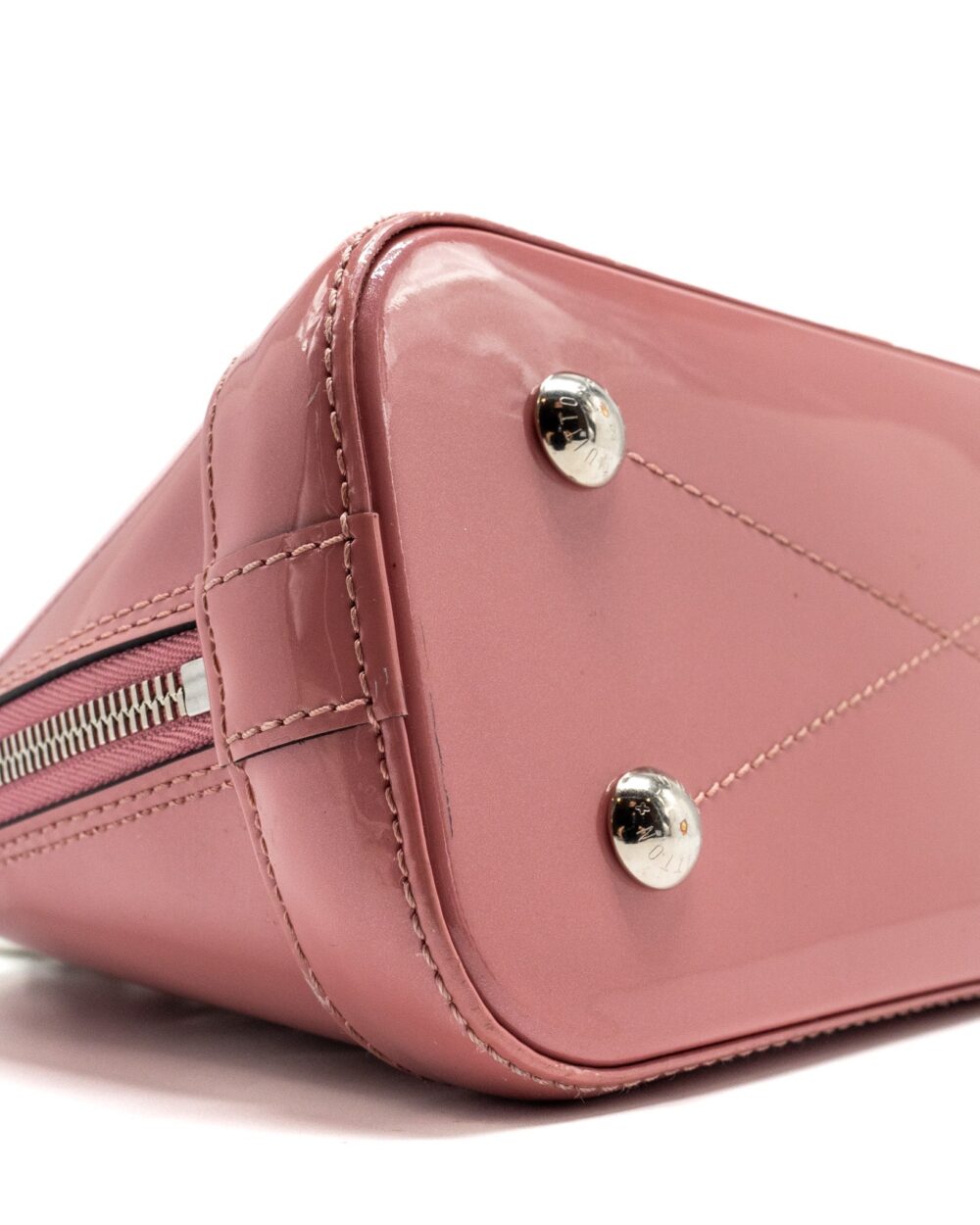 AAA Replica Louis Vuitton LV ALMA BB VERNIS PATENT ROSE BLUSH SHW