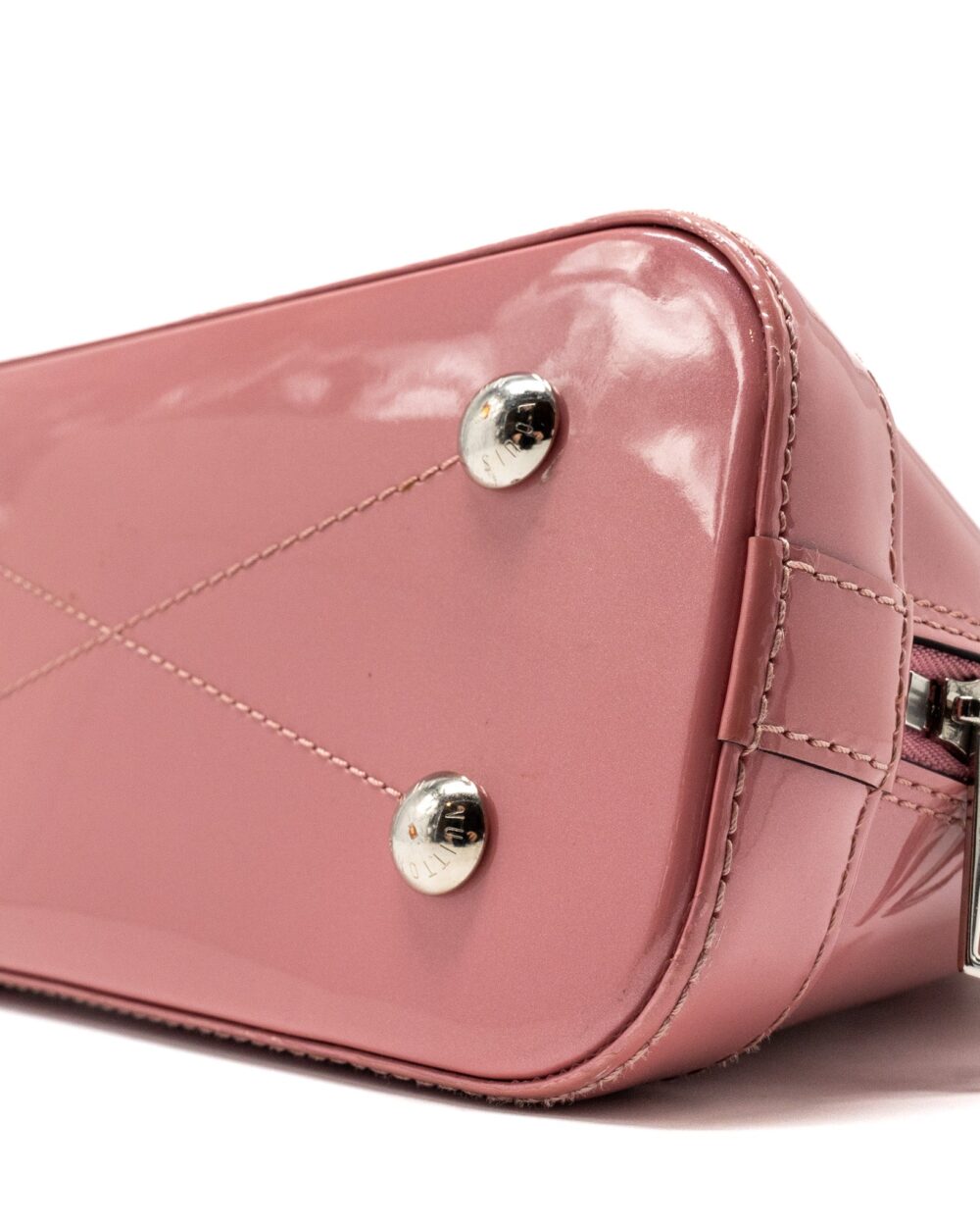 AAA Replica Louis Vuitton LV ALMA BB VERNIS PATENT ROSE BLUSH SHW