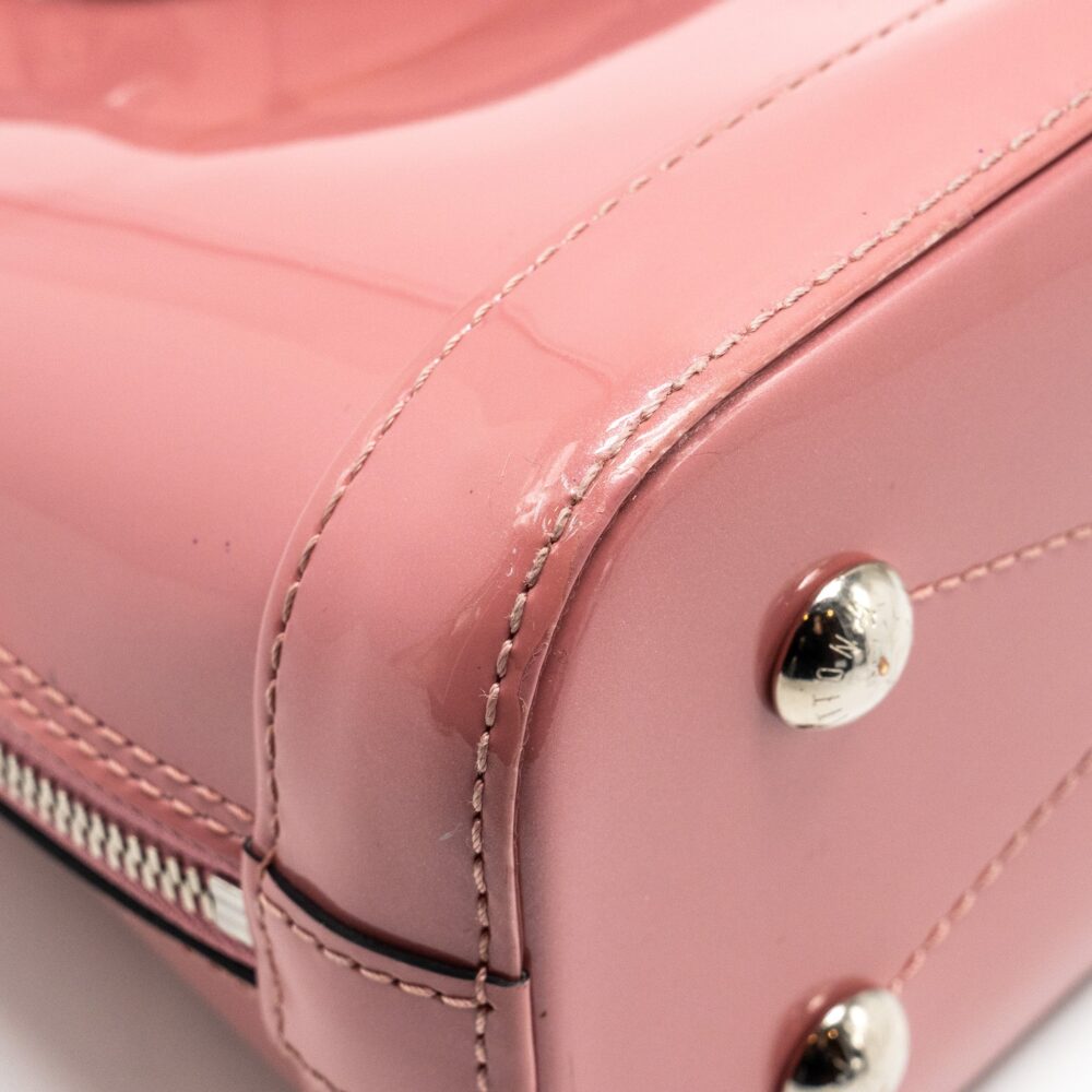 AAA Replica Louis Vuitton LV ALMA BB VERNIS PATENT ROSE BLUSH SHW