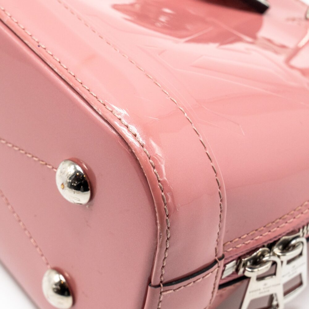 AAA Replica Louis Vuitton LV ALMA BB VERNIS PATENT ROSE BLUSH SHW