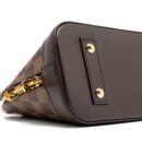 AAA Replica Louis Vuitton LV ALMA BB WITH BRAIDED HANDLES DAMIER EBENE CANVAS GHW