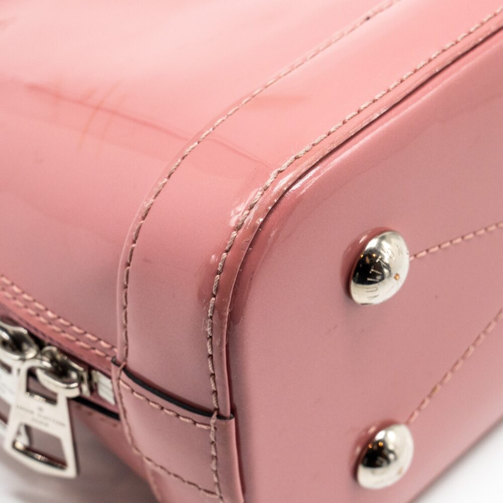 AAA Replica Louis Vuitton LV ALMA BB VERNIS PATENT ROSE BLUSH SHW