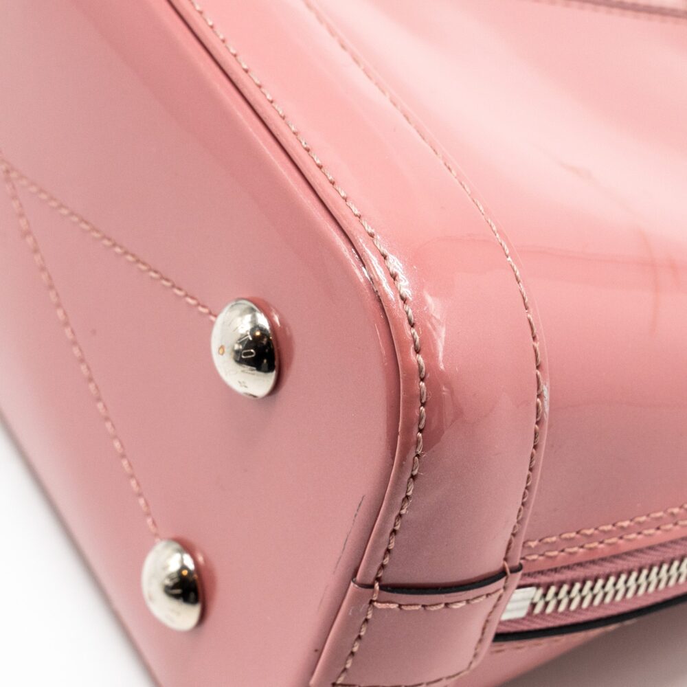 AAA Replica Louis Vuitton LV ALMA BB VERNIS PATENT ROSE BLUSH SHW