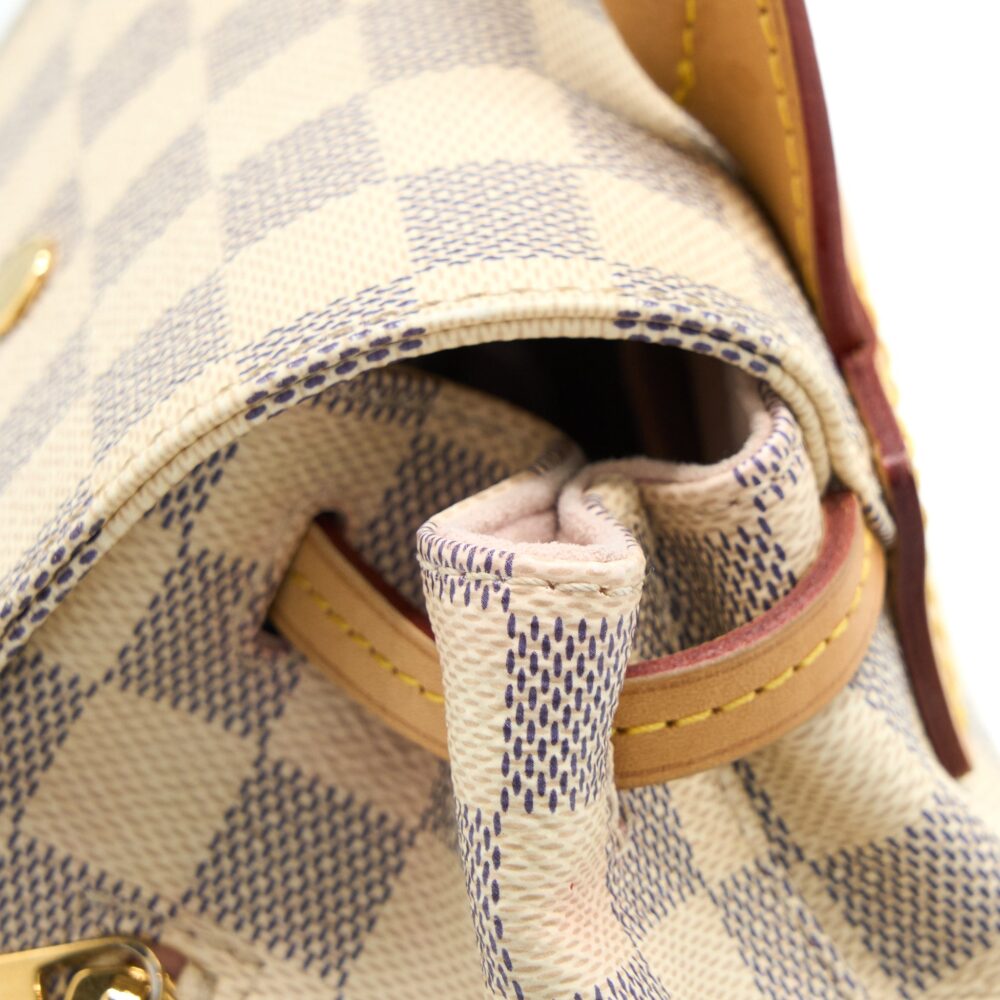 AAA Replica Louis Vuitton LV SPERONE BB BACKPACK DAMIER AZUR GHW