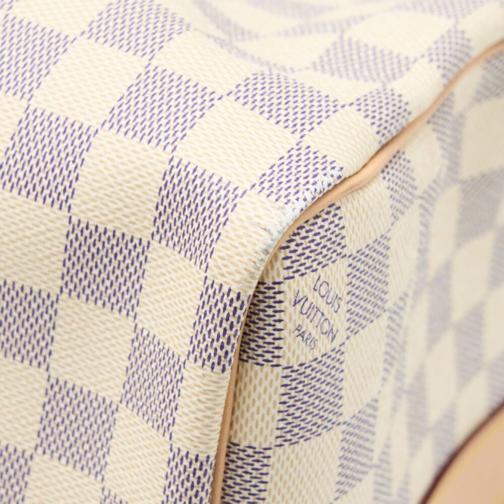 AAA Replica Louis Vuitton LV KEEPALL BANDOULIERE 55 DAMIER AZUR CANVAS GHW