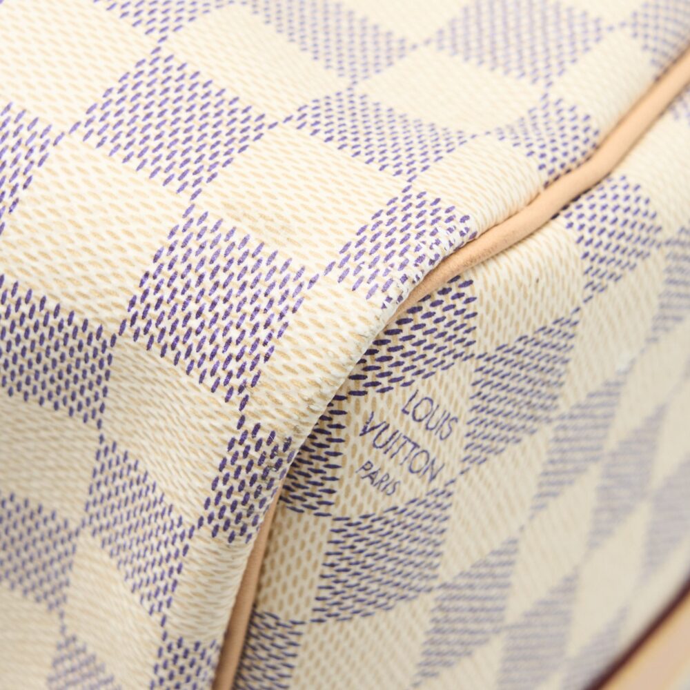 AAA Replica Louis Vuitton LV KEEPALL BANDOULIERE 55 DAMIER AZUR CANVAS GHW