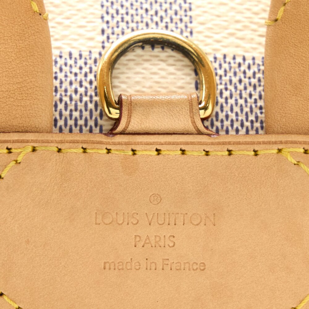 AAA Replica Louis Vuitton LV SPERONE BB BACKPACK DAMIER AZUR GHW