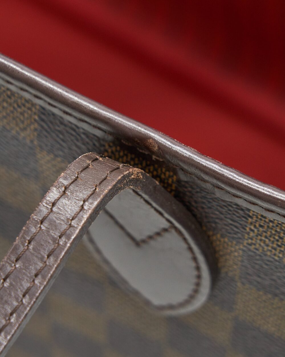 AAA Replica Louis Vuitton LV NEVERFULL MM DAMIER EBENE