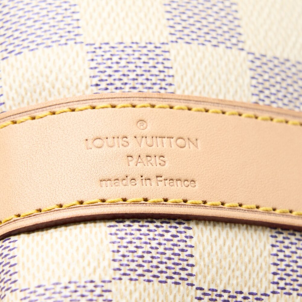 AAA Replica Louis Vuitton LV KEEPALL BANDOULIERE 55 DAMIER AZUR CANVAS GHW
