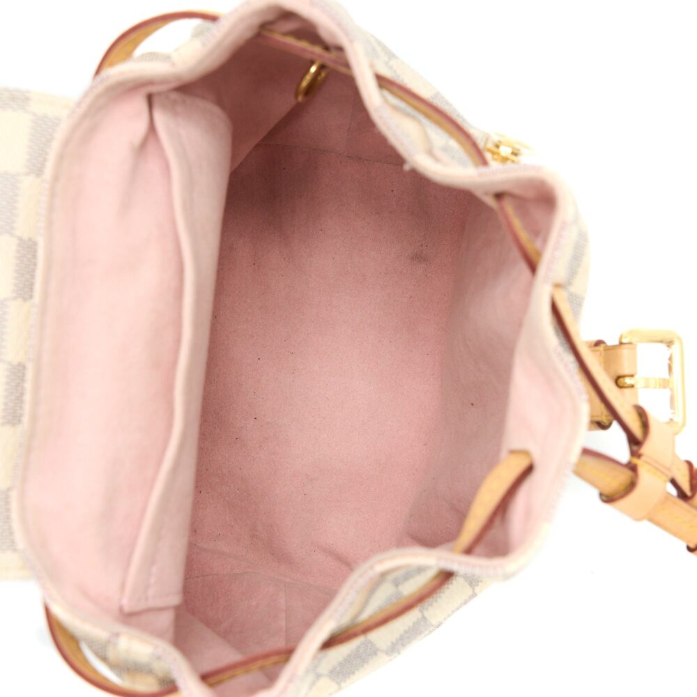 AAA Replica Louis Vuitton LV SPERONE BB BACKPACK DAMIER AZUR GHW
